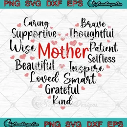 Mother Mom Heart Symbol SVG - Mother's Day Gift SVG - Mom Quotes SVG PNG, Cricut File