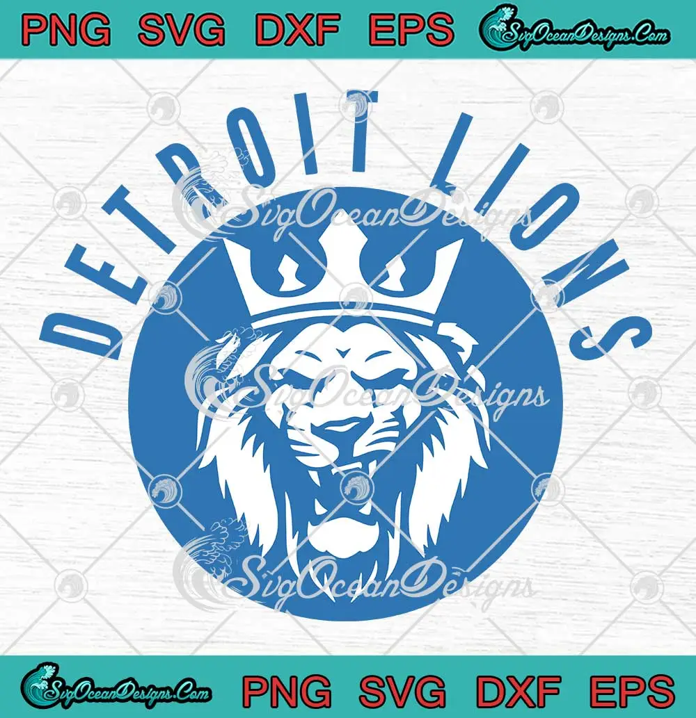 NFL Detroit Lions Football Logo SVG - Detroit American Football SVG PNG ...