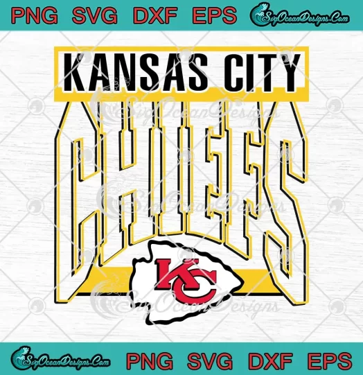 Retro Kansas City Chiefs SVG - KC Football Logo SVG PNG, Cricut File