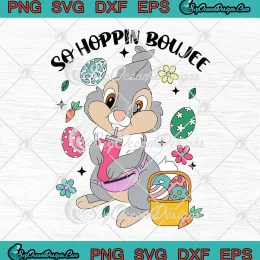 So Hoppin Boujee Tumbler Belt Bag SVG - Funny Easter Bunny SVG PNG, Cricut File