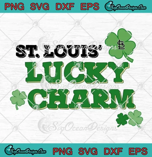 St. Louis' Lucky Charm SVG - St. Louis Cardinals Patrick's Day SVG PNG, Cricut File