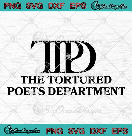 TTPD The Tortured Poets Department SVG - Taylor Swift Album 2024 SVG PNG, Cricut File
