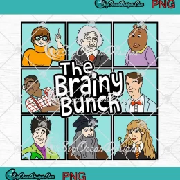 The Brainy Bunch Funny PNG - Teacher Gift PNG JPG Clipart, Digital Download