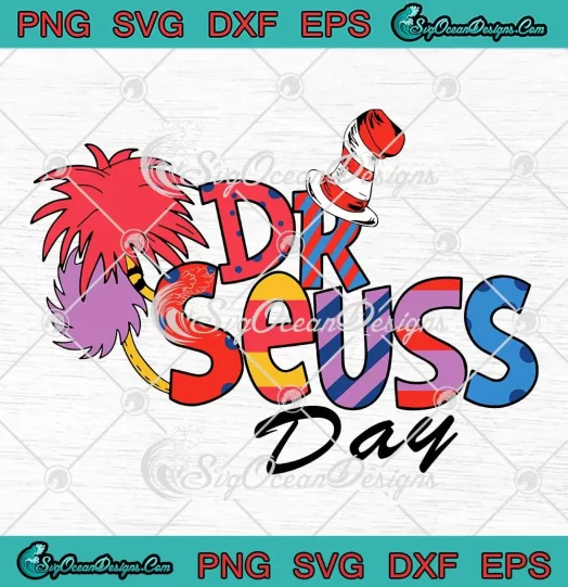 Vintage Happy Dr Seuss Day 2024 SVG - Reading Day SVG PNG, Cricut File