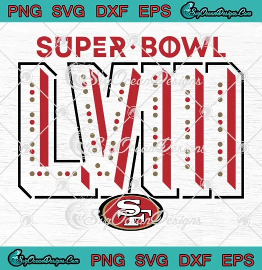 Vintage Super Bowl LVIII SVG - San Francisco 49ers Logo SVG PNG, Cricut File