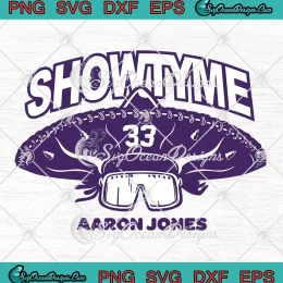 Aaron Jones Showtyme SVG - Minnesota Vikings Showtime SVG PNG, Cricut File