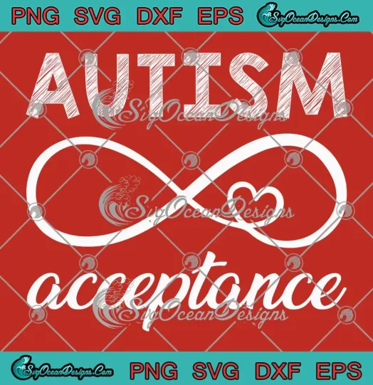 Autism Acceptance Symbol SVG - Acceptance Autism Awareness SVG PNG, Cricut File