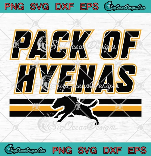 Calgary Hockey Pack Of Hyenas SVG - NHL Calgary Flames Ice Hockey SVG PNG, Cricut File