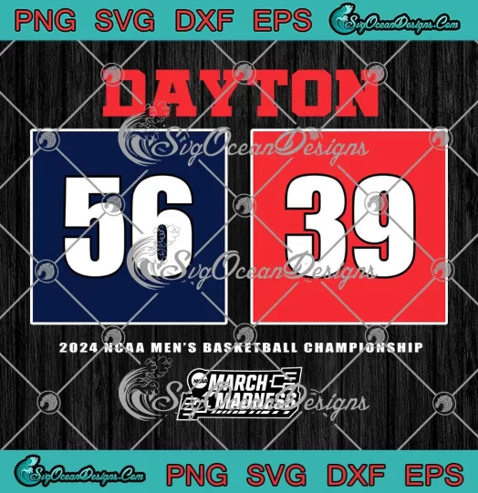 Dayton NCAA March Madness SVG - 2024 Men's Basketball Championship SVG PNG, Cricut File