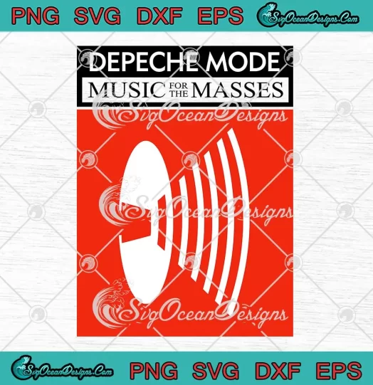 Depeche Mode SVG - Music For The Masses SVG PNG, Cricut File