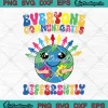 Everyone Communicates Differently SVG - Autism Awareness Month SVG PNG, Cricut File