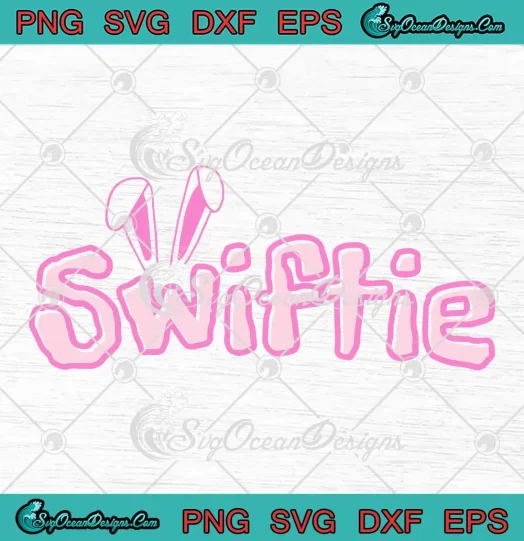 Groovy Swiftie Cute Bunny SVG - Easter Day SVG - Taylor Swift SVG PNG, Cricut File