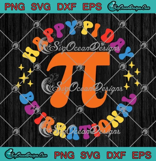 Happy Pi Day Be Irrational Retro SVG - Math Teacher Gift SVG PNG, Cricut File