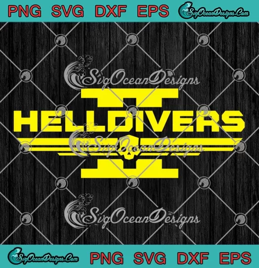 Helldivers 2 PlayStation Game SVG - Hell Divers Logo SVG PNG, Cricut File