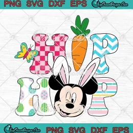 Hip Hop Easter Mickey Bunny SVG - Disney Easter Day SVG PNG, Cricut File