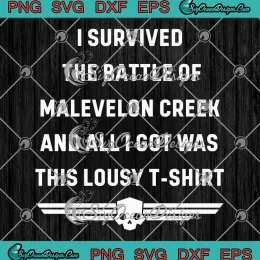 I Survived The Battle SVG - Of Malevelon Creek SVG - Helldivers 2 Video Game SVG PNG, Cricut File