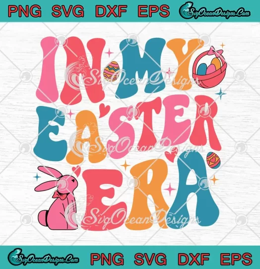 In My Easter Era Retro SVG - Cute Peeps Easter Day SVG PNG, Cricut File