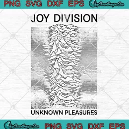 Joy Division Unknown Pleasures SVG - Vintage 80's Rock Band SVG PNG, Cricut File