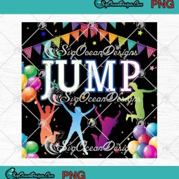 Jump Party Trampoline Birthday PNG - Trampoline Party Birthday PNG JPG Clipart, Digital Download