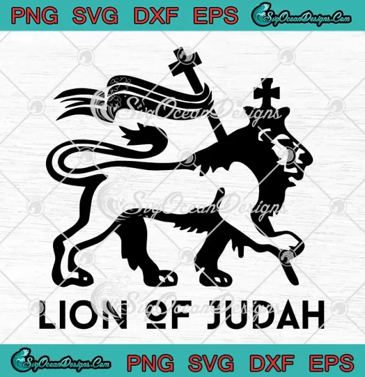 Lion Of Judah Jesus Christian Faith SVG - Christian Pray SVG PNG, Cricut File