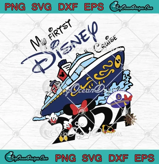 My First Disney Cruise 2024 Retro SVG - Disney Family Cruise Kids SVG PNG, Cricut File
