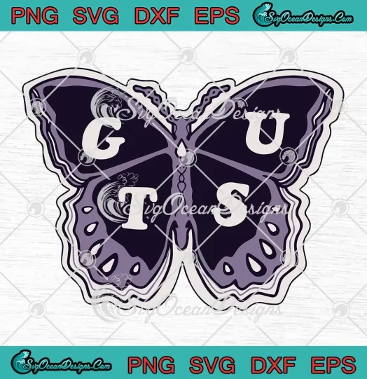 Olivia Rodrigo Butterfly Guts Album SVG - Olivia Rodrigo Fan Gifts SVG PNG, Cricut File