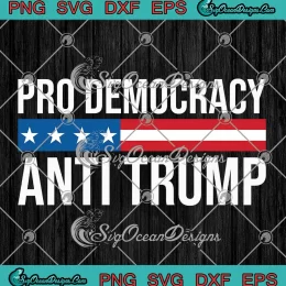 Pro Democracy Anti Trump SVG - Funny US President Election SVG PNG, Cricut File