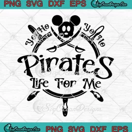 Retro Mickey Pirates Life For Me SVG - Disney Cruise SVG PNG, Cricut File
