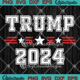 Retro Trump 2024 Patriotic SVG - US President Election SVG PNG, Cricut File
