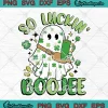So Luckin Boujee Ghost Shamrock SVG - Funny Patrick's Day SVG PNG, Cricut File