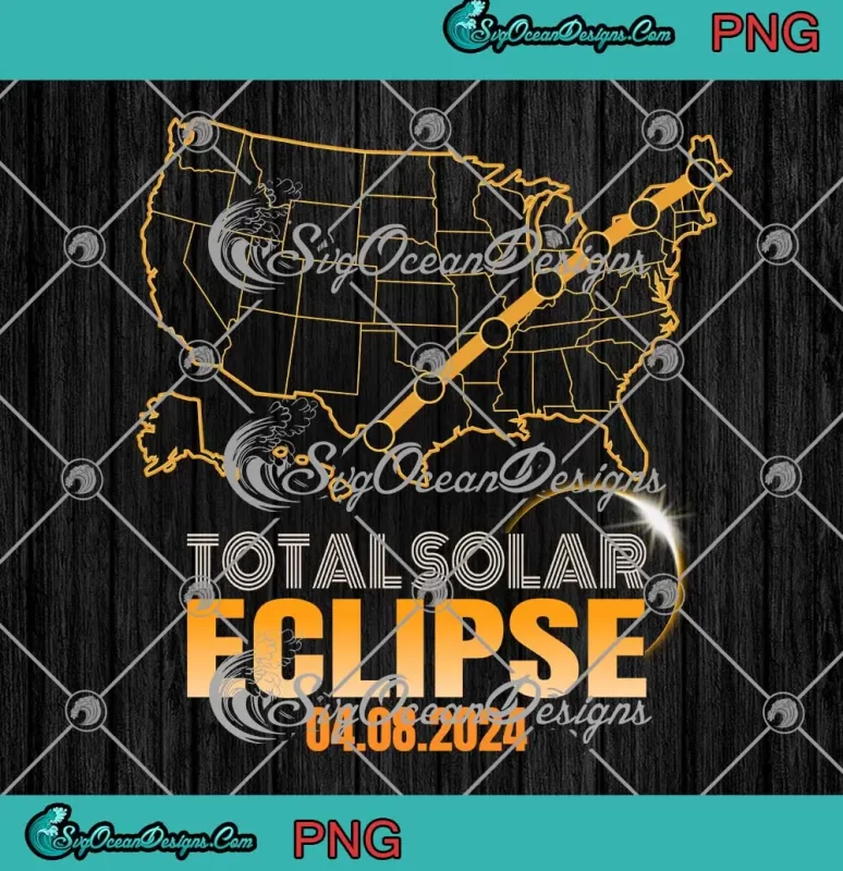 Total Solar Eclipse In USA PNG - Totality Moon Event 2024 PNG JPG ...