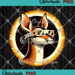 White-Tailed Deer Wearing Glasses PNG - Total Solar Eclipse 2024 PNG JPG Clipart, Digital Download
