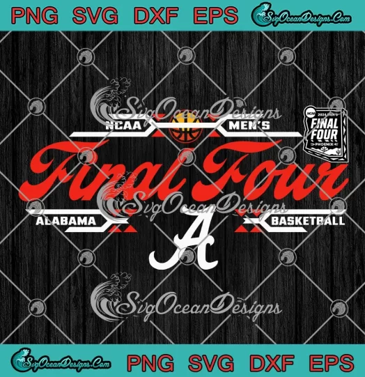 Alabama Final Four 2024 SVG - March Madness Basketball SVG PNG, Cricut File
