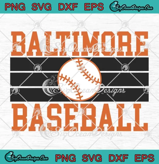 Baltimore Baseball Vintage SVG - Baltimore Orioles Baseball Team SVG PNG, Cricut File