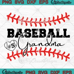 Baseball Grandma Game Day SVG - Baseball Mom SVG - Mother's Day SVG PNG, Cricut File