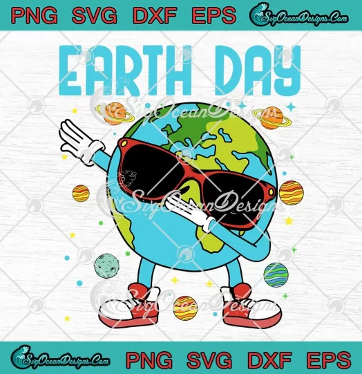 Boys Dab Earth Day 2024 SVG - Funny Happy Earth Day Kids SVG PNG, Cricut File