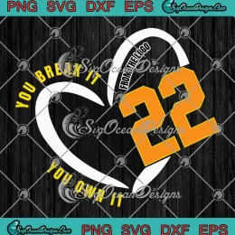 Caitlin Clark Iowa You Break It SVG - You Own It SVG - From The Logo 22 Heart SVG PNG, Cricut File
