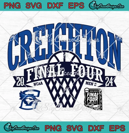 Creighton Bluejays Final Four 2024 SVG - NCAA Men's Basketball SVG PNG, Cricut File