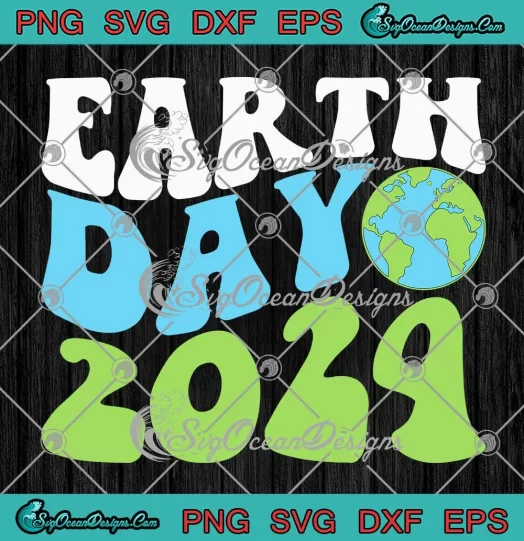 Earth Day 2024 Groovy Retro SVG - Save The Earth SVG PNG, Cricut File