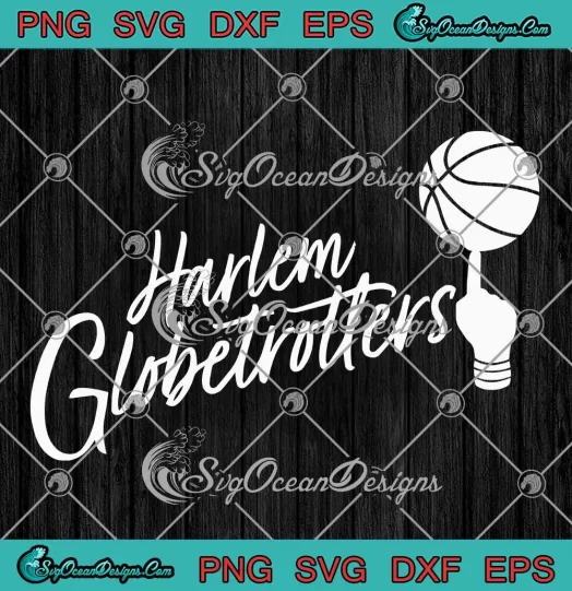 Harlem Globetrotters Cursive Logo SVG - Harlem Globetrotters Basketball SVG PNG, Cricut File