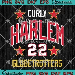Harlem Globetrotters SVG - Curly Throwback 22 SVG PNG, Cricut File