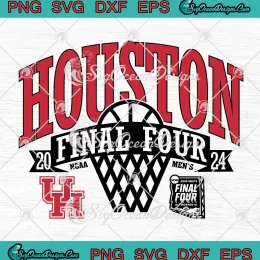 Houston Cougars Final Four 2024 SVG - NCAA Men's Basketball SVG PNG, Cricut File