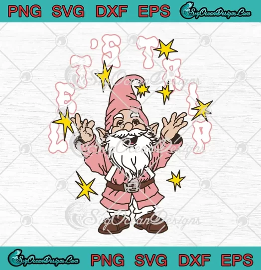 Let's Trip Gnome Pink SVG - Cute Gnome 2024 SVG PNG, Cricut File