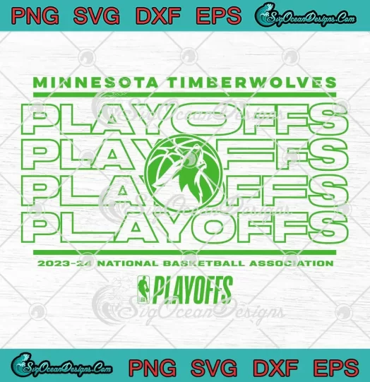 Minnesota Timberwolves NBA Playoffs SVG - 2024 National Basketball Association SVG PNG, Cricut File