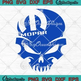 Mopar Skull Muscle Car SVG - Mopar Car Logo SVG PNG, Cricut File