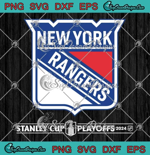 New York Rangers NHL 2024 SVG - Stanley Cup Playoffs 2024 SVG PNG, Cricut File