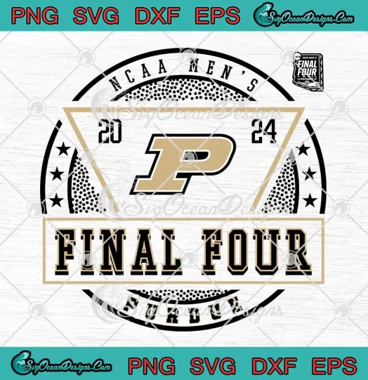Retro NCAA Men's 2024 Final Four SVG - Purdue Boilermakers SVG PNG, Cricut File