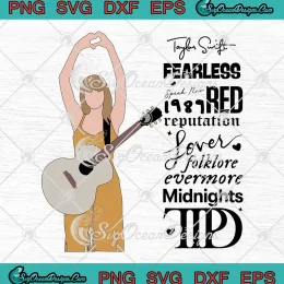 Taylor Swift Albums Midnights TTPD SVG - Gifts For Swiftie Fans SVG PNG, Cricut File