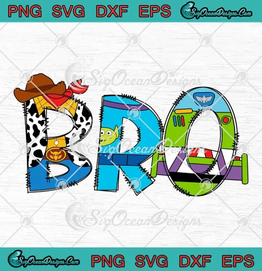 Toy Story Bro Brother Mama Boy Mom SVG - Mother's Day SVG PNG, Cricut File