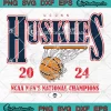 Uconn Huskies 2024 SVG - NCAA Men's National Champions SVG PNG, Cricut File